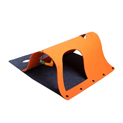 UKCOCO Katzenspielzeug 1Pc Pet Funny Playing Toy Multifunktionale Katzenspielzeug Tunnel Pet Supply (Orange) von UKCOCO