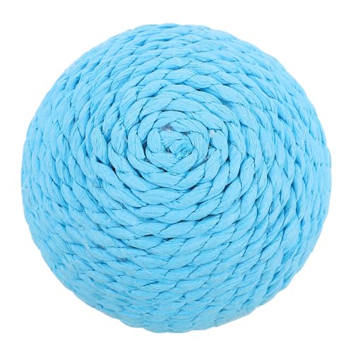 UKCOCO Katzenspielzeugball Kätzchen Interaktiv Katze Sisal Automatisches Katzenballspielzeug Interaktives Ballspielzeug Für Katzen Bälle Für Katzen Katze Papierseil Sky-Blue von UKCOCO