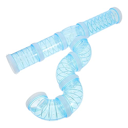 UKCOCO Meerschweinchen Tunnel Hamster Käfig Zubehör Hamster Tube Set Hamster K?fig Tunnel DIY Externe übung Spielzeug für Hamster Andere Blau Hamster Käfig Tunnel DIY Hamster Tunnel von UKCOCO