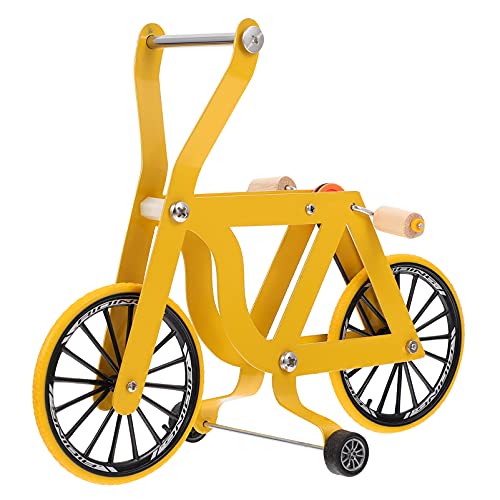 UKCOCO Holzpuzzle Ausbildung Spielzeug Mini Bike Spielzeug Lustige Vogel Fahrrad Spielzeug Vogel Ausbildung Liefert für Sittich Nymphensittich Conure Wellensittiche Lovebird Holzspielzeug von UKCOCO