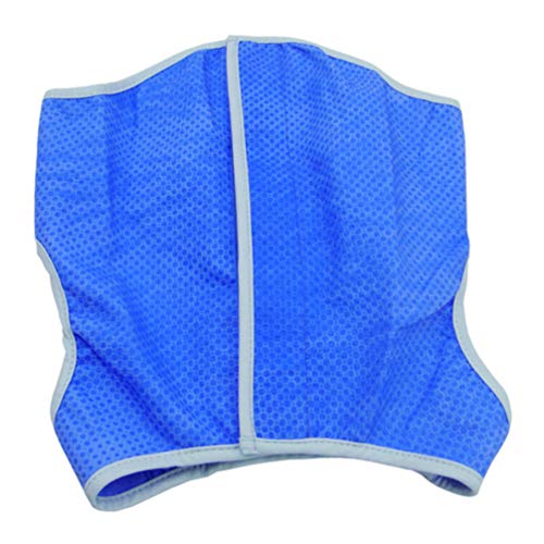 UKCOCO Hundewesten Sommerjacke Für Hunde Pet Cooling Dog Eiskühlgeschirr Pet Mesh Weste mit Tape- ??e L (Blau) Welpengeschirr von UKCOCO