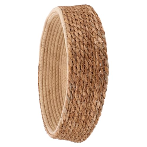 UKCOCO Rattan Katzenbett Haustiernest Aus Geflochtenem Material Kleine Kratzfestes Katzenkissen Für Indoor Katzen Gemütlicher Schlafplatz Für Katzen Und Kleine von UKCOCO