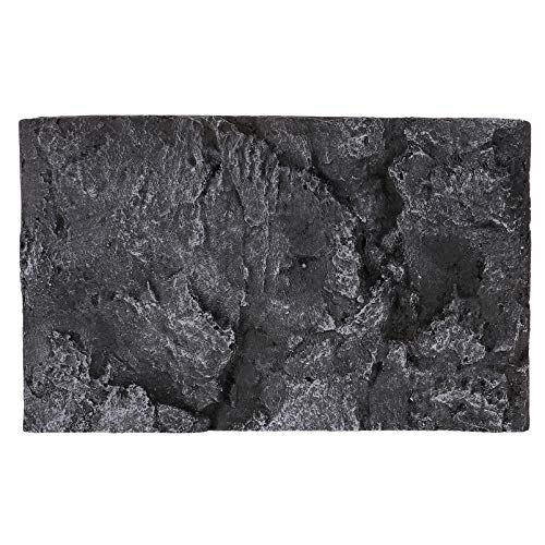 UKCOCO Schwarzes Akzentdekor Aquarium Steine Aquarium Vivarium Rock 3D Terrarium Terrarium für Schildkr?te Gecko Dekoration Aquarium Dekoration Schwarze Aufkleber von UKCOCO