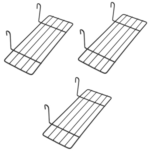 UKCOCO Spielzeug-Papageien-Regale Für Spielzeug Weiße Regale 3 Stück Plattform-Sitzstangen Für Vogelkäfige Gitter-Wandpaneel Display-Dekoration Papageien-Vogel-Sitzstange Ständer von UKCOCO