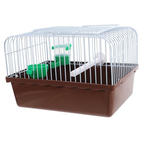 UKCOCO Vogelkäfig Hamsterkäfige Taube Haustier Vogel Kleiner Papageienkäfig Reisekäfig für Vögel coop kleintierkäfig Käfig für Papageien Vogelreisekäfig Kleiner Hamsterkäfig Eisen Coffee von UKCOCO