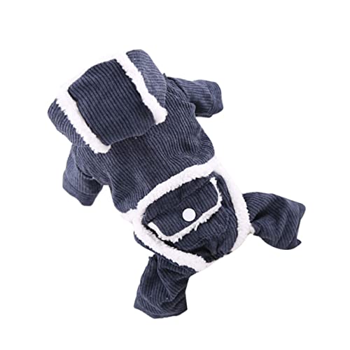 UKCOCO Hundekleidung Weihnachtsmann-kostüm Welpen-Outfits Gebrauchte Kleidung Welpenkleidung Weihnachtsmann Kostüm Denim-Outfit Retro-Kleidung Vintage-Kleidung Halloween Overall von UKCOCO