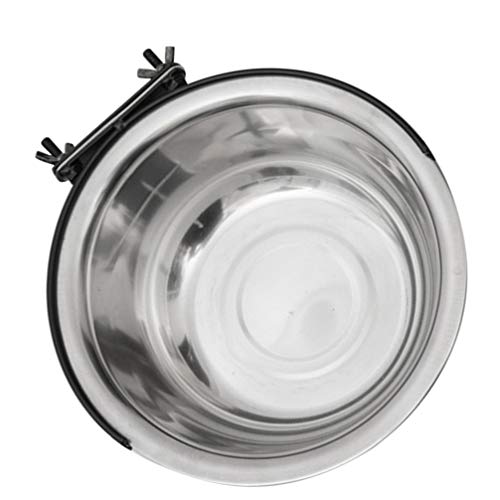 Vogel Fütterung Gericht Tassen- 600Ml Edelstahl Pet Fütterung Schalen Papagei Essen Bowl Clamp Halter Vogel K?fig Wasser Schüssel H?ngen Hunde Wasser Schalen für Pet Hund Katze von UKCOCO