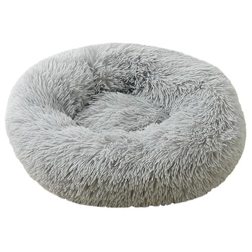 Katzenbett ,Katzenkorb Katzenbett, langes Plüsch, warmes Katzennest, Winter-Haustierbedarf for Schlafen, rutschfestes, weiches Plüsch-Haustierbett for Katzen und kleine Hunde(LTGY Cat Bed,50cm) von UKJIAHAO