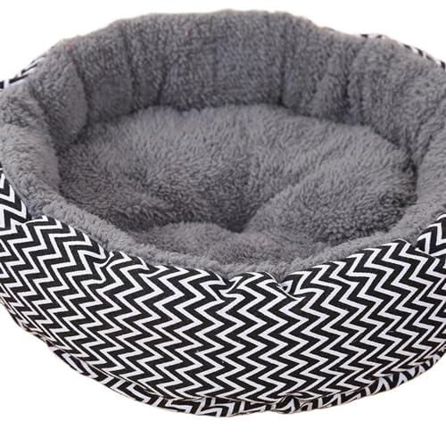 UKJIAHAO Katzenbett,Katzenkorb Hundebett Zwinger Weiche Hundematten Welpen Katzenbett Haustierhaus Nest Kleine Hundeunterlage Winter Warmes Haustierkissen(L) von UKJIAHAO