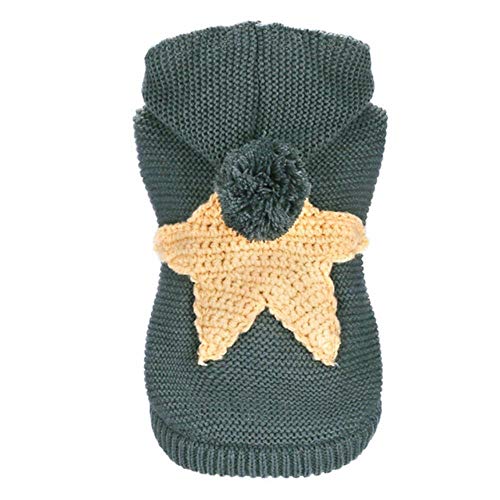 UKKD Hundemantel Kleidung Für Kleine Hunde-Kleidung Für Hundekostüme Winter-Hunde-Mantel-Jacke Verdicken Chihuahua Warme Kleidung Für Hündchen,Gelb,Xs von UKKD