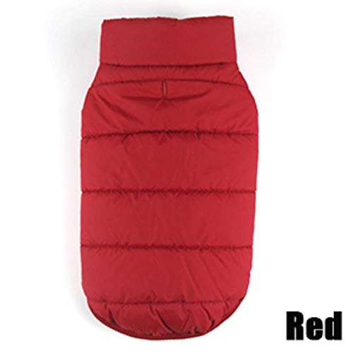 UKKD Hundemantel Winter Haustiermantel Kleidung Für Hunde Winterkleidung Warmer Hundekleidung Für Kleine Hunde Großen Hundemantel Winterkleidung,Rot,XXXL von UKKD