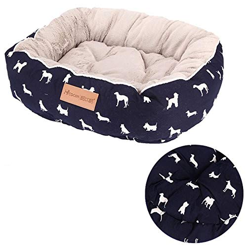 UKKD Hundematte Haustierbett Für Hunde Katze Haus Hund Betten Für Große Hunde Haustiere Produkte Für Welpen Hund Bett Matte Liege Bank Cat Sofa Liefert,H.,L 65X55X18 cm. von UKKD