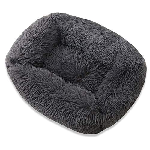 UKKD Hundematte Hundebett Lange Plüsch Solide Farbe Haustierbetten Für Kleine Mittelgroße Haustiere Super Weiche Winter Warme Schlafmatten Für Hunde Katzen,03C.,32X25 cm von UKKD