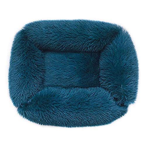 UKKD Hundematte Hundebett Lange Plüsch Solide Farbe Haustierbetten Für Kleine Mittelgroße Haustiere Super Weiche Winter Warme Schlafmatten Für Hunde Katzen,13M,61X41 cm. von UKKD