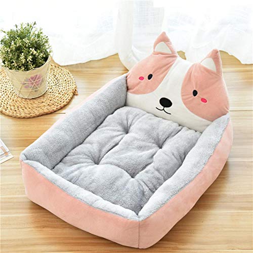 UKKD Hundematte Süße Haustier Hund Bett Matten Tier Cartoon Geformt Für Große Hunde Haustier Sofa Zwinger Katze Haus Hund Pad Teddy Mats Große Decke,B-Stil,M 60X50X14Cm von UKKD