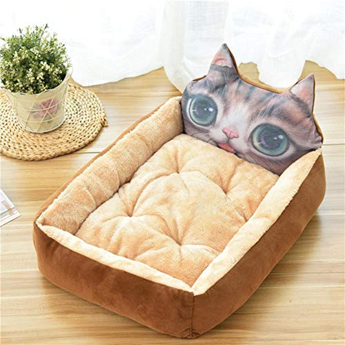 UKKD Hundematte Süße Haustier Hund Bett Matten Tier Cartoon Geformt Für Große Hunde Haustier Sofa Zwinger Katze Haus Hund Pad Teddy Mats Große Decke,H Stil,S 50X40X12 cm. von UKKD