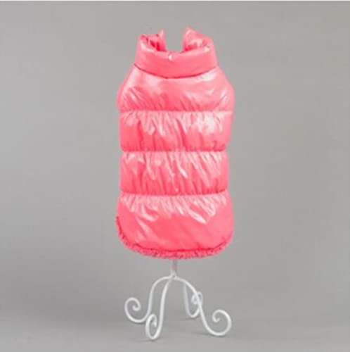 UKKO Hundekleidung Casual Winter Hund Kleidung Chihuahua Welpen Haustier Kleidung Für Kleine Hund Mantel Baumwolle Warm-Pink,XL von UKKO