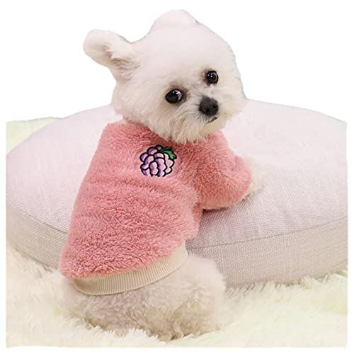 UKKO Hundekleidung Haustier Liefert Winter Hund Kleidung Warme Kleidung Kleine Hund Pullover Katze Nette Kleidung-Pink,L von UKKO