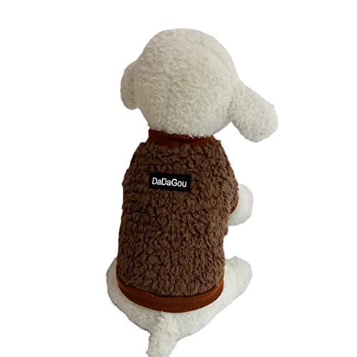 UKKO Hundekleidung Hundekleidung Herbst Und Winterkleidung Dicke Warme Kleidung Kleine Hunde Nette Katze Welpe Zweibeinige Kleidung-B,XL von UKKO