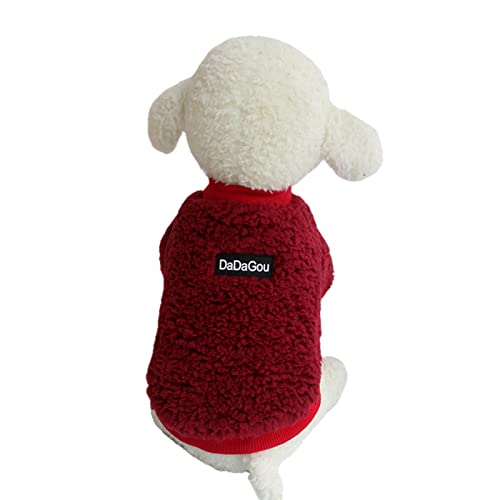 UKKO Hundekleidung Hundekleidung Herbst Und Winterkleidung Dicke Warme Kleidung Kleine Hunde Nette Katze Welpe Zweibeinige Kleidung-C,XL von UKKO