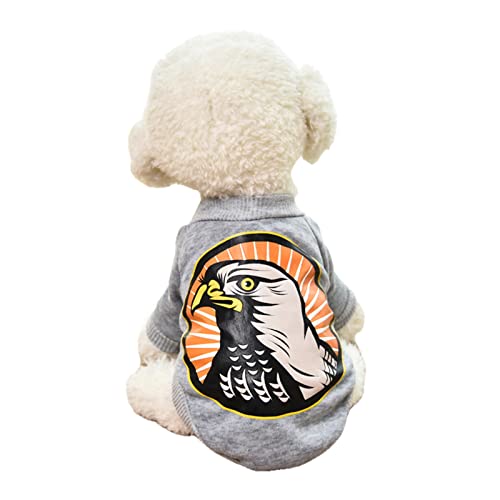 UKKO Hundekleidung Welpen Hund Kleidung Herbst Kleidung Teddy Kleine Hundegesetz Kämpfe Pomeranian Hund Mantel Katze Winter Pet Pullover-D,S von UKKO