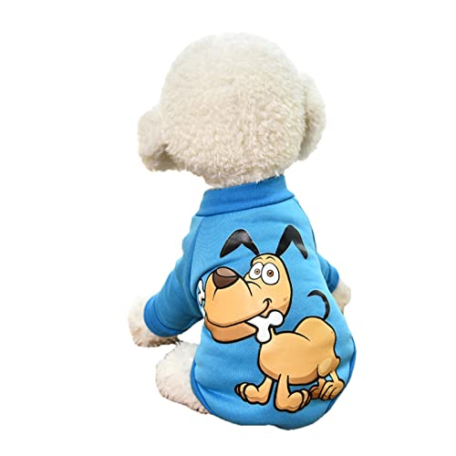 UKKO Hundekleidung Welpen Hund Kleidung Herbst Kleidung Teddy Kleine Hundegesetz Kämpfe Pomeranian Hund Mantel Katze Winter Pet Pullover-H,XL von UKKO