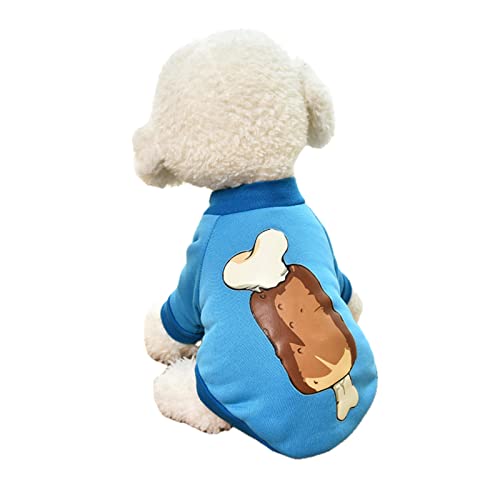 UKKO Hundekleidung Welpen Hund Kleidung Herbst Kleidung Teddy Kleine Hundegesetz Kämpfe Pomeranian Hund Mantel Katze Winter Pet Pullover-K,Xs von UKKO