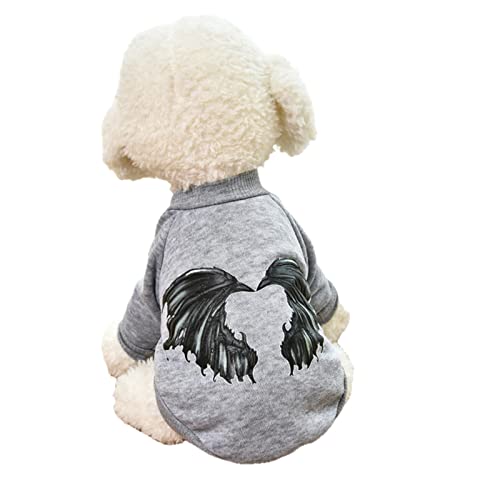 UKKO Hundekleidung Welpen Hund Kleidung Herbst Kleidung Teddy Kleine Hundegesetz Kämpfe Pomeranian Hund Mantel Katze Winter Pet Pullover-M,S von UKKO