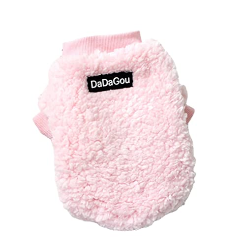 UKKO Hundekleidung Winterhundekleidung, Fleece-Mantel, Hundekleidung, Hundejacken, Chihuahuas, Kleine Und Mittlere Hunde-Haustierkleidung-Pink,L von UKKO