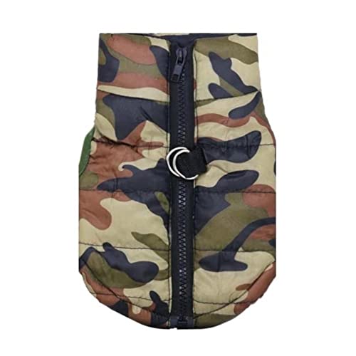 UKKO Hundekleidung wasserdichte Hund Kleidung Winter Haustierjacke Baumwolle Warme Camouflage Weste Kleine Hund Jacke-A,Xs von UKKO