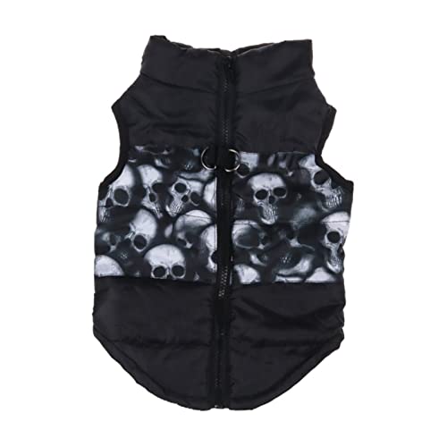 UKKO Hundemantel Haustier Kleidung Welpen Outfit Weste Warme Hund Kleidung Für Kleine Hunde Winter Winddichte Haustiere Hund Jacke Mantel Gepolstert Chihuahua-26B,L von UKKO