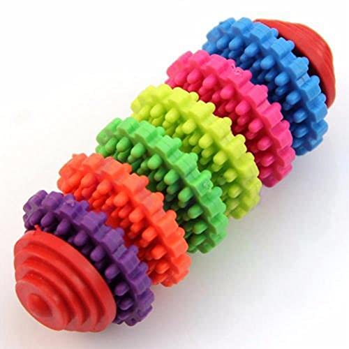 UKKO Hundespielzeug Gummi Haustier Hund Welpen Zahnen Gesund Beißring Kauen Spielzeug Geeignet Für Kleine Hunde Anti-Bite-Spielzeug-6 Colors Random Colo von UKKO