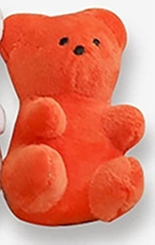 UKKO Hundespielzeug Gummy Bär Spielzeug Plüsch Hundekatze Katze Haustier Kauen Squeeze Quietschen Lustiges Fleece Durable Kauen Molar Spielzeug-Orange von UKKO