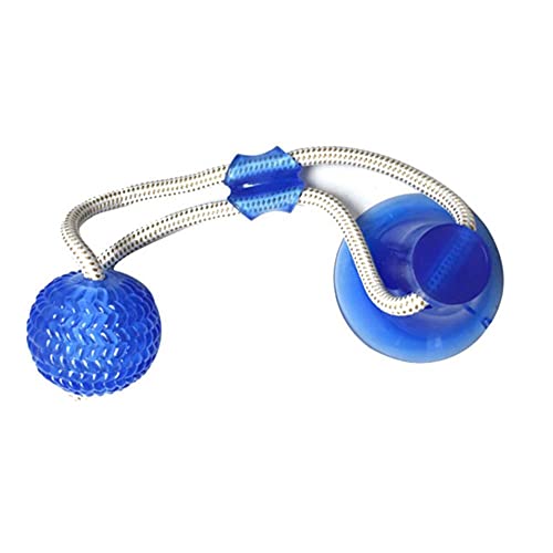 UKKO Hundespielzeug Hundespielzeug Haustierwelpe Interaktive Sauger Ball Push Spielzeug Molar Biss Spielzeug Elastische Seile Hund Zähne Reinigung Kau-Malor Blue von UKKO