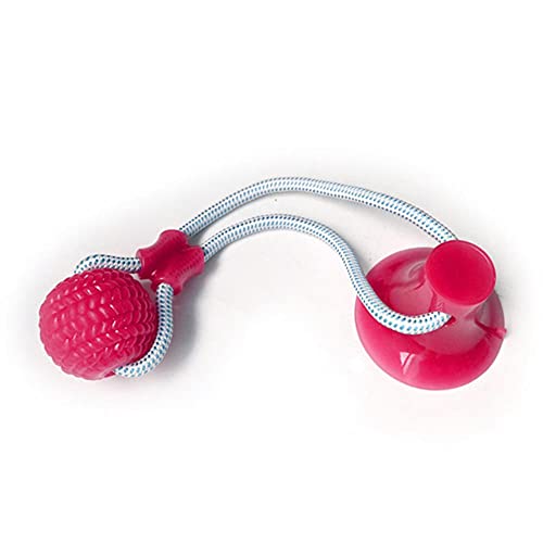 UKKO Hundespielzeug Hundespielzeug Haustierwelpe Interaktive Sauger Ball Push Spielzeug Molar Biss Spielzeug Elastische Seile Hund Zähne Reinigung Kau-Malor Red von UKKO