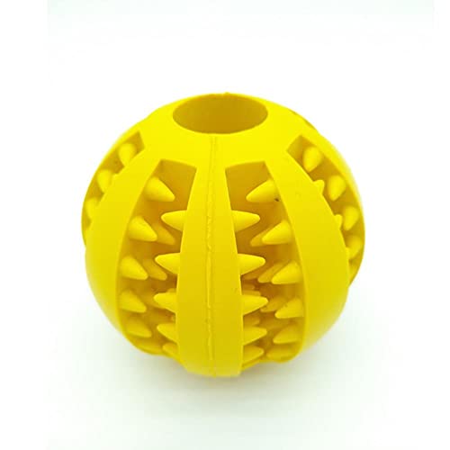 UKKO Hundespielzeug Hundespielzeug Haustierwelpe Interaktive Sauger Ball Push Spielzeug Molar Biss Spielzeug Elastische Seile Hund Zähne Reinigung Kau-Yellow von UKKO