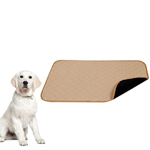 ULTECHNOVO Pet Pee Pads Waschbare Pee Pads Wasserabsorptionsmatte für Hunde Wiederverwendbare Pet Training Pads Dog Pee Pad Pet Toilettenmatte Haustierbedarf für Hundewelpen (Khaki) von ULTECHNOVO