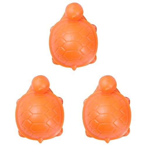 ULTECHNOVO 3 Stücke Schildkröte Auqarium Zubehörorange Schaber Werkzeuge Mini Algen Form Schaber Schwimmend für Reinigungsmagnet Magnetische Aquarium Saubere Glasbürsten Magnete Shpaed von ULTECHNOVO