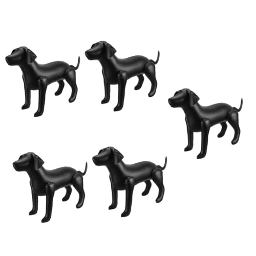 ULTECHNOVO 5st Haustierbekleidungsmodell Hundemodelle Ausstellungsstand Für Hundekleidung Hundekleiderständer Schaufensterpuppen Hunde Schaufensterpuppe Aufblasbarer Hund Spielzeug Black PVC von ULTECHNOVO