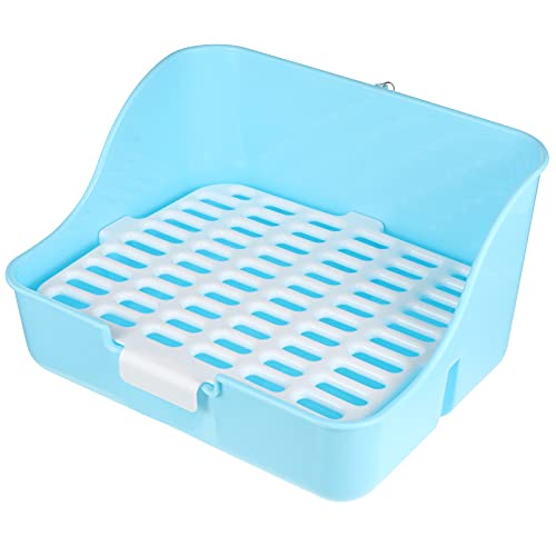 ULTECHNOVO Klein Box Schweinetraining Katzenstreu Zubehör Kaninchen Quadratisches Tablett Kleines/Chinchilla Goldenes Urinal Cornet Trainer Pet Pad Käfig Käfig Bettzeug Poop Hamster von ULTECHNOVO