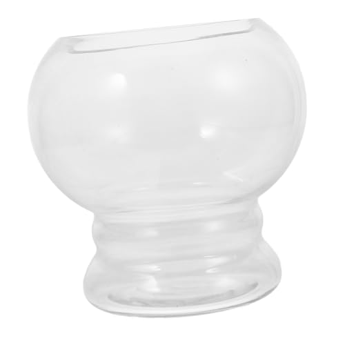 ULTECHNOVO Transparentes Aquarium aus Rundes Fischglas für Desktop Dekoration Terrarium für Kampffische und Schildkröten Leicht zu Reinigen und Kleine Räume ULTECHNOVO Transparentes Aquarium aus Rundes Fischglas für Desktop Dekoration Terrarium für Kampffische und Schildkröten Leicht zu Reinigen und Kleine Räume von ULTECHNOVO