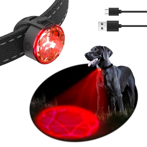 UMIONE PET LIGHT: Wasserdichtes Hundelicht, langlebig und ideal für Nachtspaziergänge (in Geschenkverpackung) (UMIONE-RED-01) von UMIONE