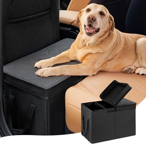 UNICITII Autositzverlängerung für Hunde, Autositz Verbreiterungs mit Stauraum für Beifahrersitz Rücksitz Auto Organizer Kofferraum für Hunde Katze Haustiere von UNICITII