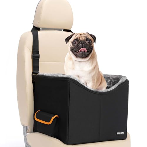 UNICITII Hunde Autositz für kleine Hunde, Verwandelbarer Hunde Autositz Hundesitz Auto Dog Car Seat Hundekorb Auto für Beifahrersitz Rückbank von UNICITII