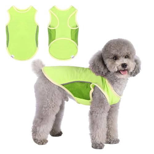 UNIPUP Sonnenschutz-Hunde-Shirt mit LSF 50+, Sport-Fan, Haustier-T-Shirts für kleine Hunde, Jungen, Mädchen, atmungsaktiv, leicht, mit reflektierenden Streifen, ärmellos, Welpenweste, Haustierbedarf, von UNIPUP