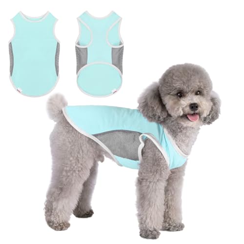 UNIPUP LSF 50+ Sonnenschutz-Hunde-Shirt, Sport-Fan, Haustier-T-Shirts für mittelgroße Hunde, atmungsaktiv, leicht, Hunde-T-Shirts mit reflektierenden Streifen, ärmellose Hundeweste, von UNIPUP