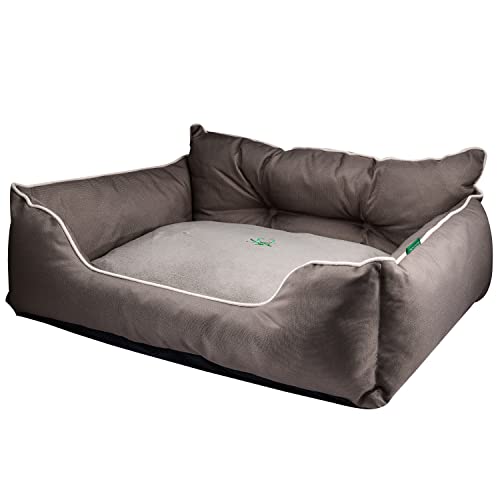 UNITED COLORS OF BENETTON. Pets | Hundebett | Braun | Maße 90x70x28 cm | Ergonomisches Bett für Große Hunde | Maschinenwaschbarer Bezug von United Colors of Benetton