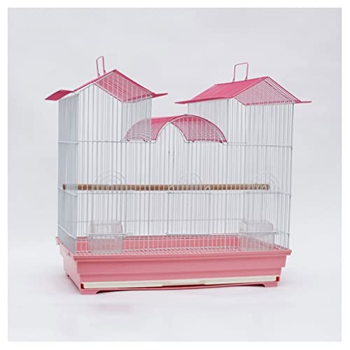 UNNS Vogelträger Großer Schloss-Vogelkäfig Home Bird Cage Parrot Bird Cage Geeignet for Tiger Skin Black Phoenix Canary Love Bird Haustierzubehör (Color : B) von UNNS