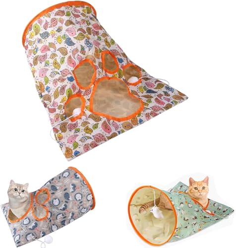 Nanecity Katzentunnel, Nanecity Katzentasche, Katzentunneltaschen for Hauskatzen, Haustier-Katzen-Spieltunnel-Spielzeug, Haustier-Katzen-Spieltunnel-Spielzeug (Color : 1pcs-c) von UNniQ