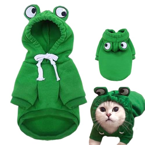 UOPJDD 1 Stück Froschförmiger Kleidung, Lustige Haustierkleidung, Warme Kleidung, Tierverkleidungsvorräte. UOPJDD 1 Stück Froschförmiger Kleidung, Lustige Haustierkleidung, Warme Kleidung, Tierverkleidungsvorräte. von UOPJDD